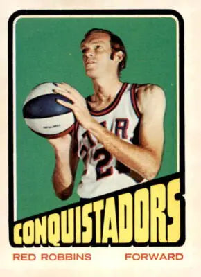 Vintage 1972-73 Topps Red Robbins sports trading card from the sports trading collection
