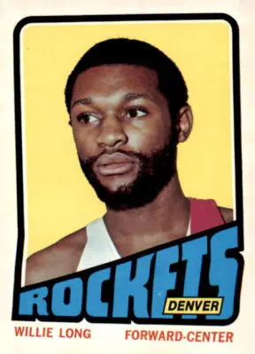 Willie Long Denver Rockets player trading card from 1972-73 Topps #214 in EX-MT condition