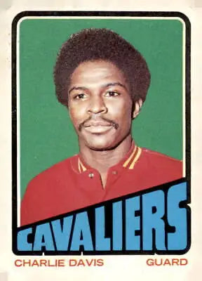 Basketball card of Charlie Davis from Cleveland Cavaliers 1972-73 Topps series