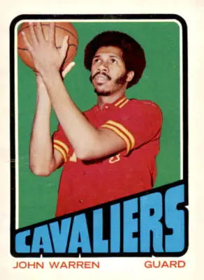 John Warren basketball trading card from 1972-73 Topps #64, a sports trading card