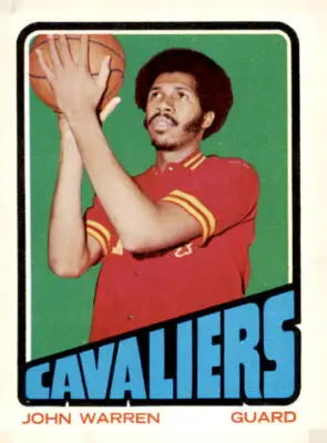 Vintage John Warren trading card from 1972-73 Topps basketball series