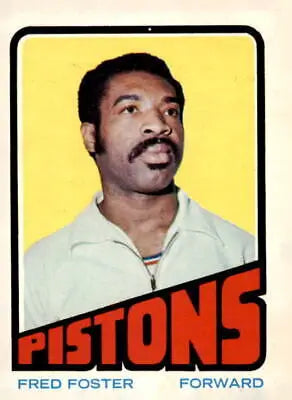Fred Foster basketball trading card from 1972-73 Topps series, sports trading card collectible