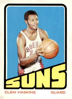 Clem Haskins basketball trading card from 1972-73 Topps series