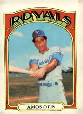 1972 Topps #10 Amos Otis EX-MT sports trading card featuring legendary baseball player