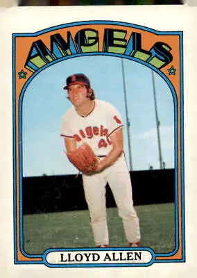 Lloyd Allen baseball card from the 1972 Topps set featuring California Angels player