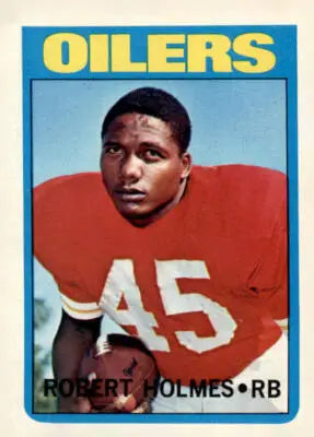 1972 Topps Robert Holmes trading card displayed in a robert holmes trading collection