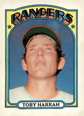 Toby Harrah baseball card from 1972 Topps #104 featuring Texas Rangers player