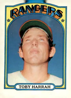 1972 Topps Toby Harrah Texas Rangers baseball card EX-MT collectible image
