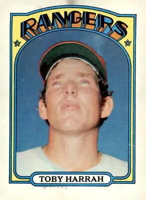 1972 Topps #104 Toby Harrah trading card featuring the Texas Rangers in EX-MT condition