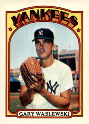 1972 Topps #108 Gary Waslewski trading card showcasing Gary Waslewski baseball memorabilia