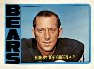 Bobby Joe Green football card from 1972 Topps #11 featuring Joe Green in collectible condition