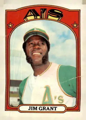 1972 Topps #111 Jim Grant EX-MT trading card featuring MLB pitcher Jim Grant