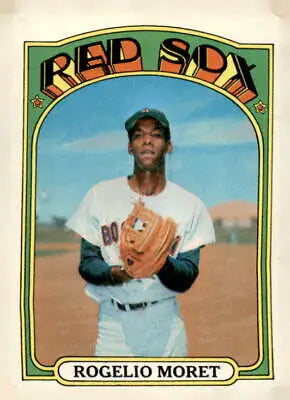1972 Topps #113 Rogelio Moret baseball card showcasing Boston Red Sox baseball history