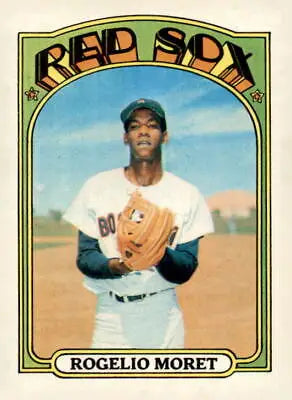 Rogelio Moret 1972 Topps #113 baseball card featuring Boston Red Sox player