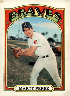1972 Topps #119 Marty Perez EX-MT Atlanta Braves trading card collectible image