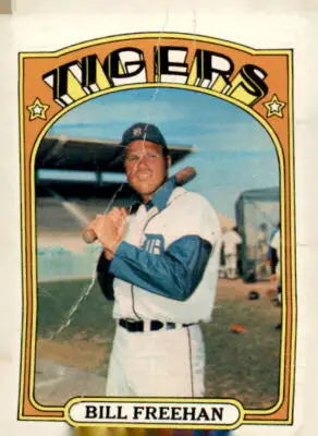 Detroit Tigers Bill Freehan baseball trading card from the 1972 Topps #120 set