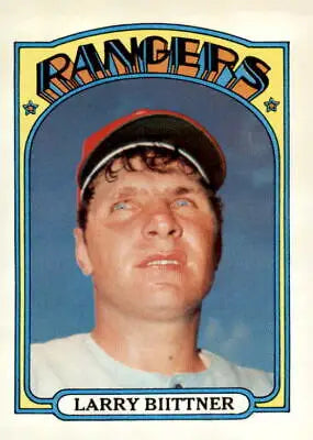 1972 Topps Larry Biittner trading card showcasing Larry Biittner baseball memorabilia