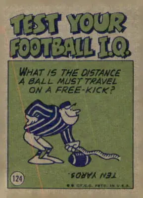 Vintage football trivia card featuring John Brodie on a 1972 Topps football card