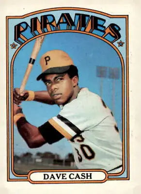 1972 Topps #125 Dave Cash baseball card featuring Pittsburgh Pirates player