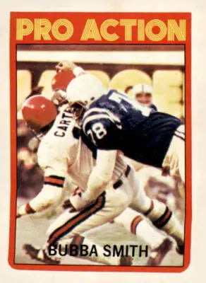 Vintage 1972 Topps Bubba Smith trading card in excellent EX-MT condition