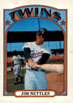 Jim Nettles baseball card featuring Minnesota Twins player from 1972 Topps #131