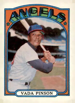 Vada Pinson baseball card from 1972 Topps series number 135 featuring Vada Pinson