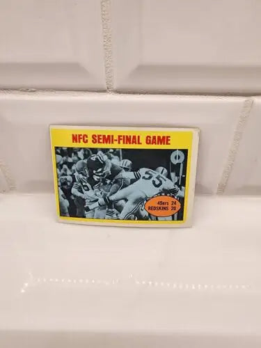 Vintage football card of San Francisco 49ers from 1972 Topps series