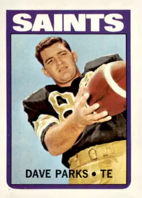 1972 Topps Dave Parks trading card, collectible Parks trading card featuring Dave Parks