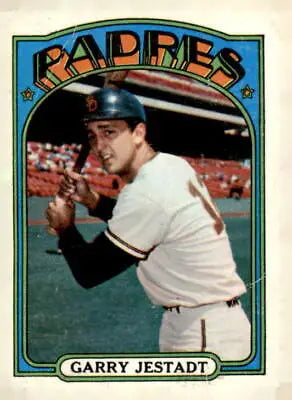 Garry Jestadt trading card from 1972 Topps featuring Padres player in EX-MT condition