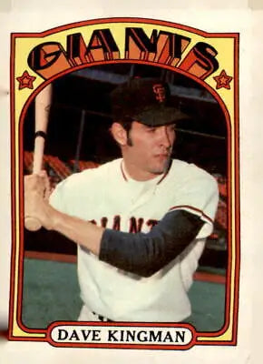 1972 Topps #147 Dave Kingman baseball card featuring San Francisco Giants player