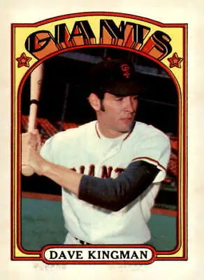 1972 Topps #147 Dave Kingman EX-MT trading card featuring the iconic player