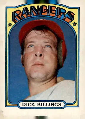 1972 Topps #148 Dick Billings baseball card featuring the renowned player Dick Billings