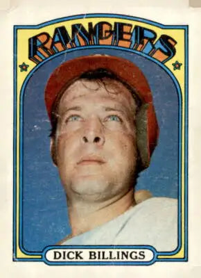 1972 Topps Dick Billings baseball card featuring Dick Billings in EX-MT condition