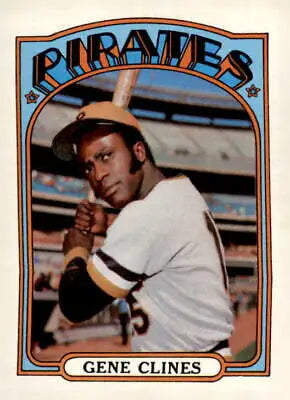 Gene Clines baseball card from 1972 Topps #152 showcasing Gene Clines baseball memorabilia