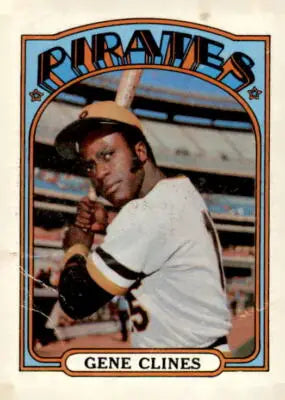 Gene Clines baseball card from 1972 Topps #152 showcasing Gene Clines clines baseball card