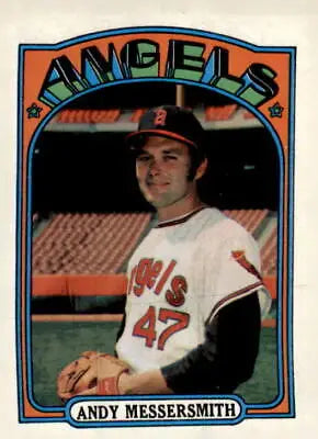 1972 Topps #160 Andy Messersmith baseball card showcasing the player’s iconic design