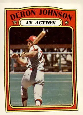 1972 Topps #168 Deron Johnson baseball card for collectors and fans of Deron Johnson
