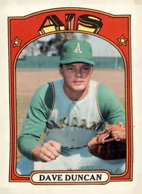 Dave Duncan baseball card from 1972 Topps #17 in VG-EX condition