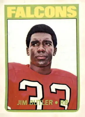 Vintage Jim Butler football card from 1972 Topps #171 in EX-MT condition