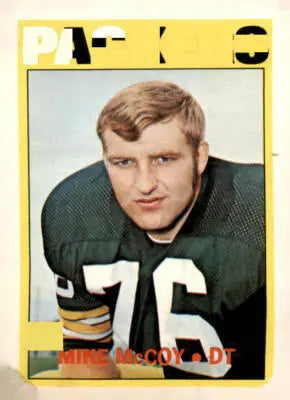 1972 Topps Mike McCoy football card from Mike McCoy sports trading collection
