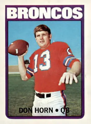 1972 Topps #178 Don Horn EX-MT trading card featuring Don Horn in action