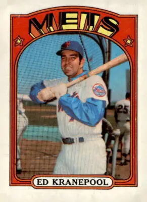 1972 Topps #181 Ed Kranepool EX baseball card for York Mets trading card collectors