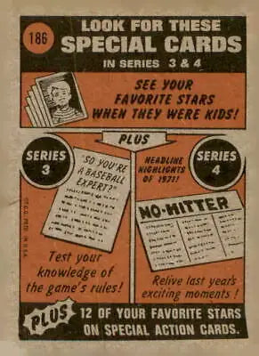 Vintage baseball card advertisement for 1972 Topps Ron Bryant San Francisco Giants