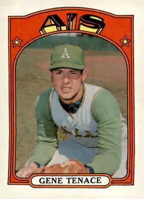 Gene Tenace baseball card from 1972 Topps #189, Oakland Athletics collectible