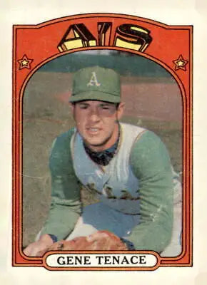 1972 Topps #189 Gene Tenace EX-MT trading card of Oakland Athletics player