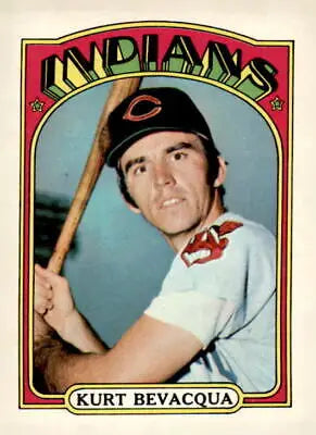 1972 Topps #193 Kurt Bevacqua baseball card featuring Cleveland Indians player