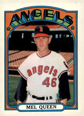 Mel Queen baseball card from 1972 Topps #196 showcasing the player in action