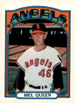 1972 Topps Mel Queen baseball card, classic sports trading card featuring Mel Queen