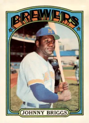 1972 Topps Johnny Briggs baseball trading card from sports trading card collection