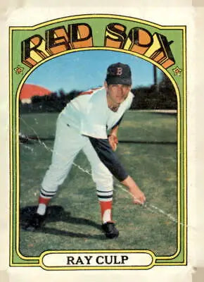 Ray Culp trading card in excellent-mint condition showcasing 1972 Topps #2 design